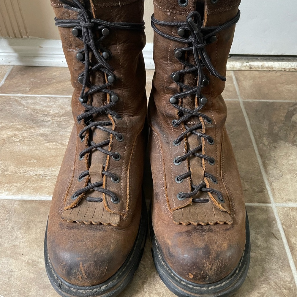 Rocky Men's Brown Leather Lace-Up Boots